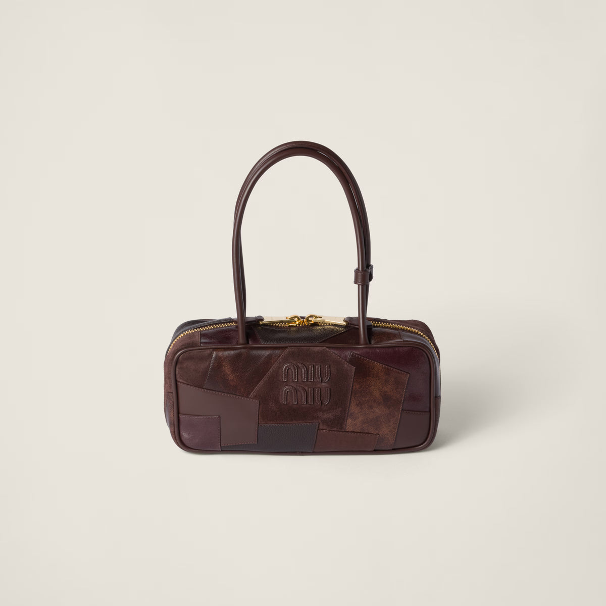 Beau leather patchwork bag