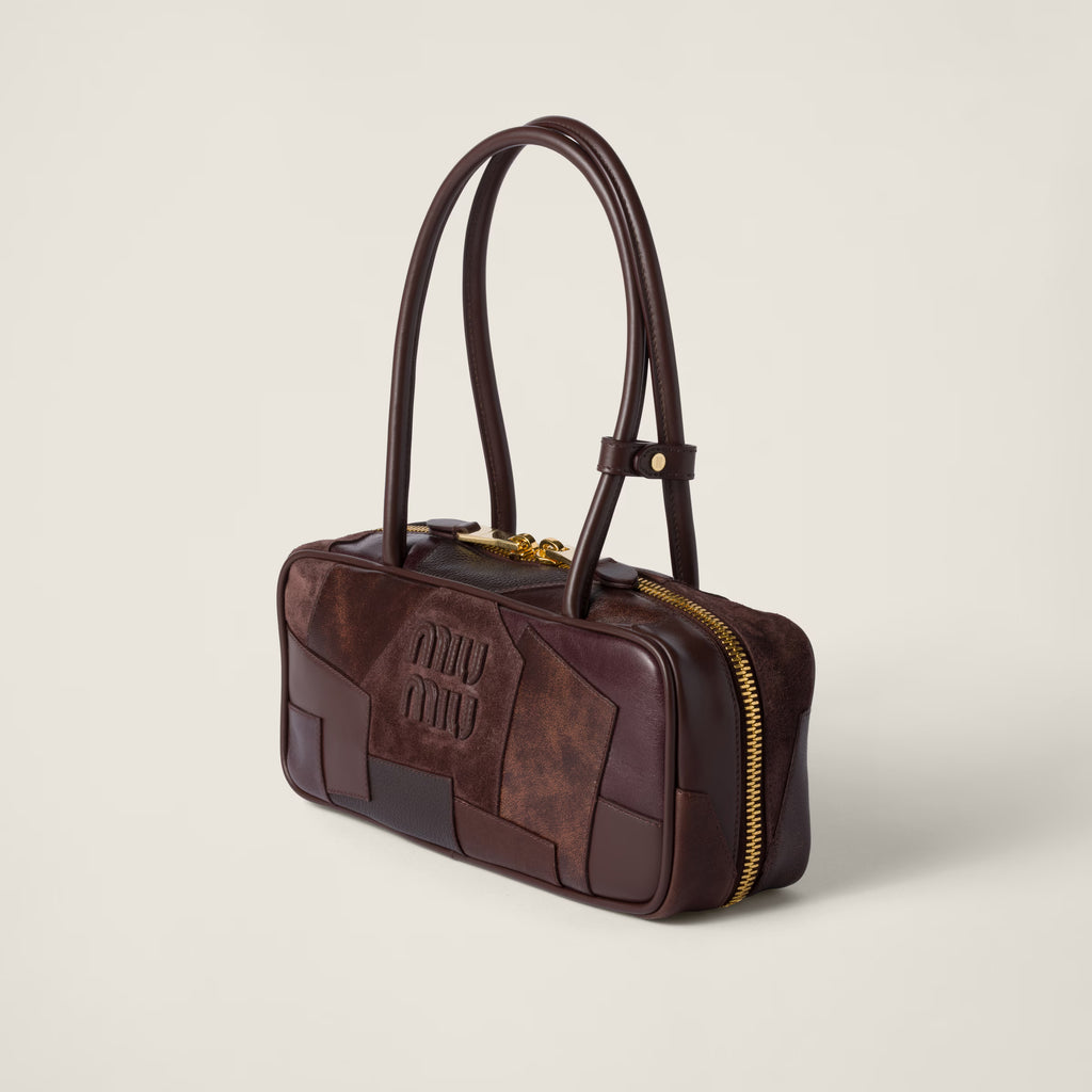 Beau leather patchwork bag