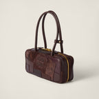 Beau leather patchwork bag