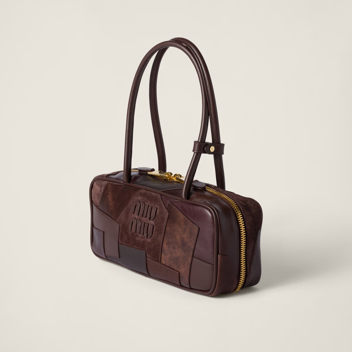 Beau leather patchwork bag