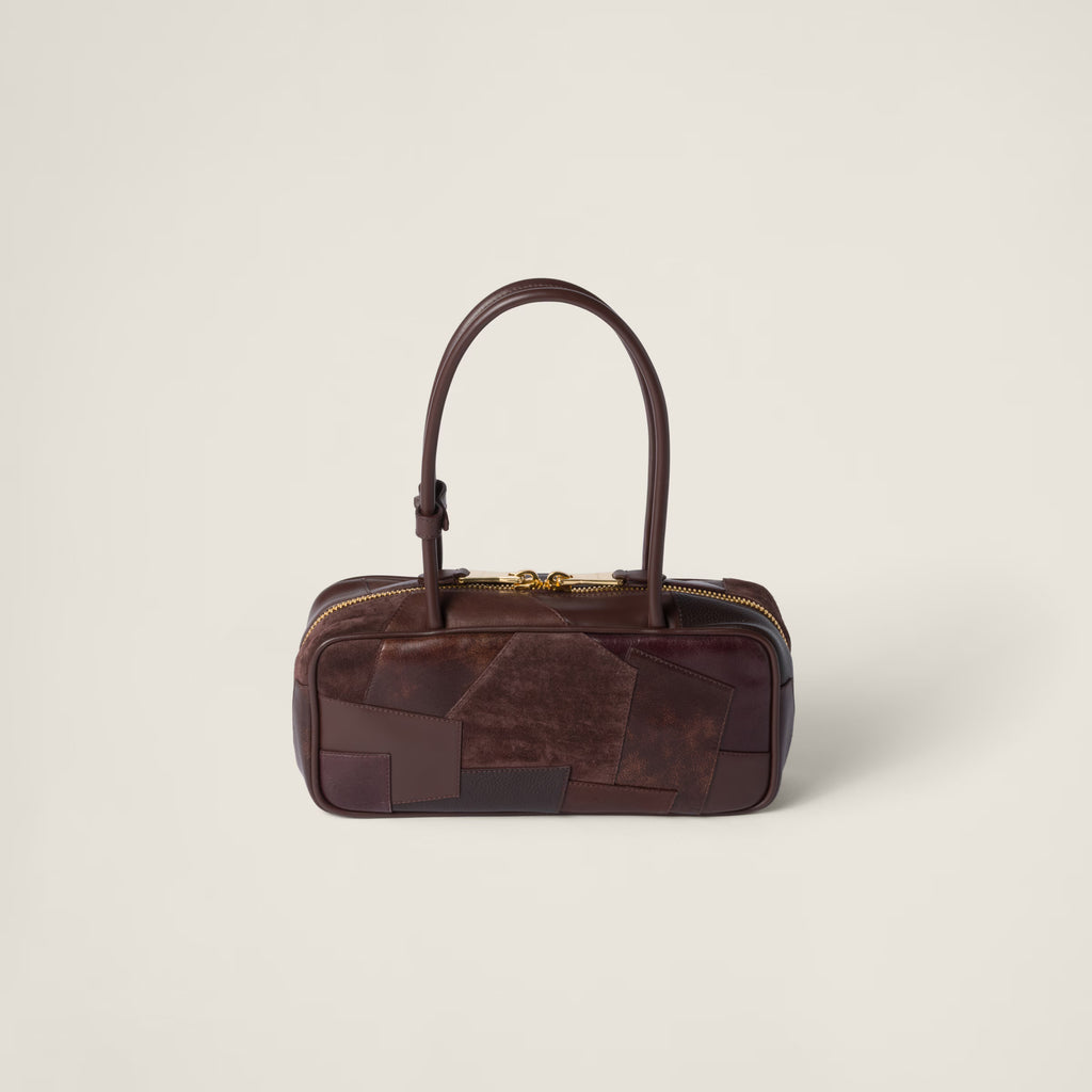 Beau leather patchwork bag