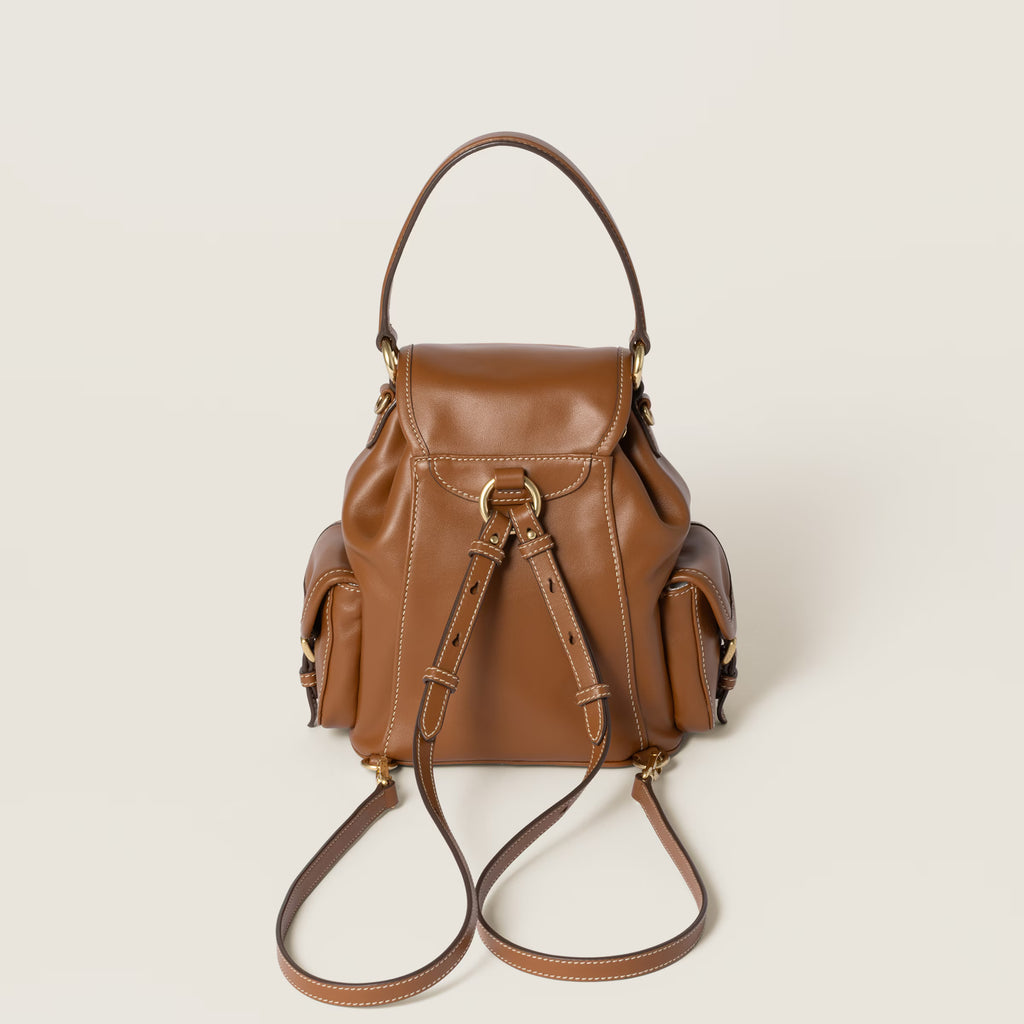 Leather backpack