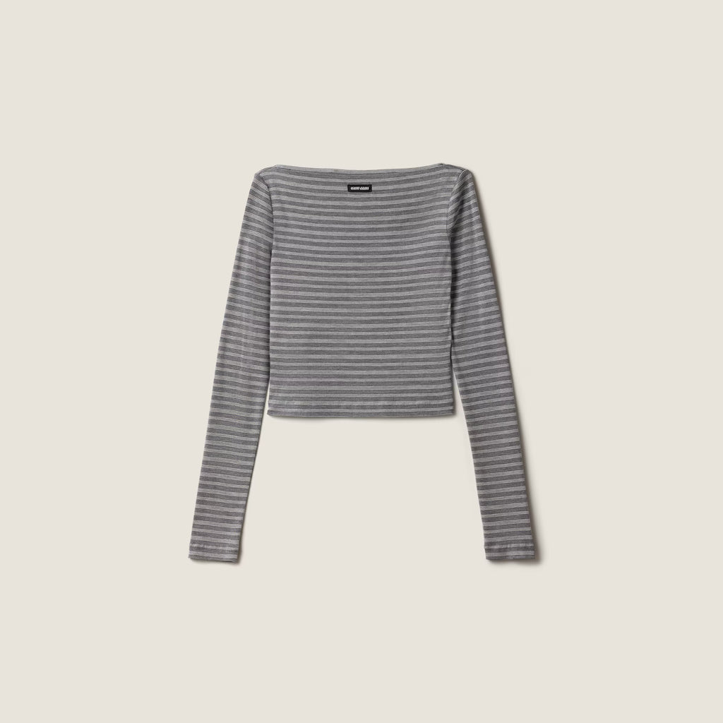 Striped jersey top RUNWAY DELUXE