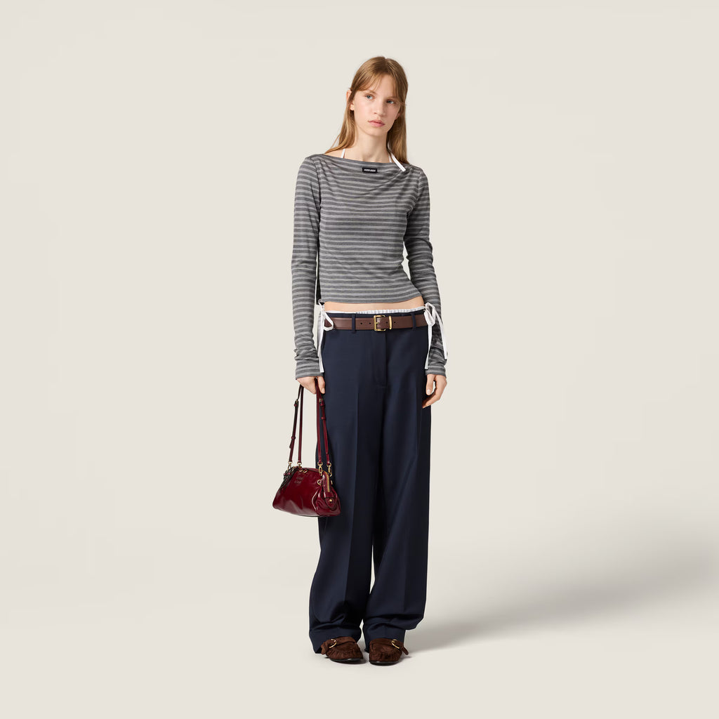 Striped jersey top RUNWAY DELUXE