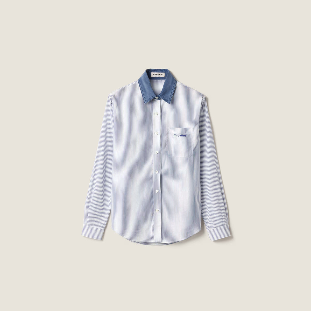 Striped poplin shirt RUNWAY DELUXE
