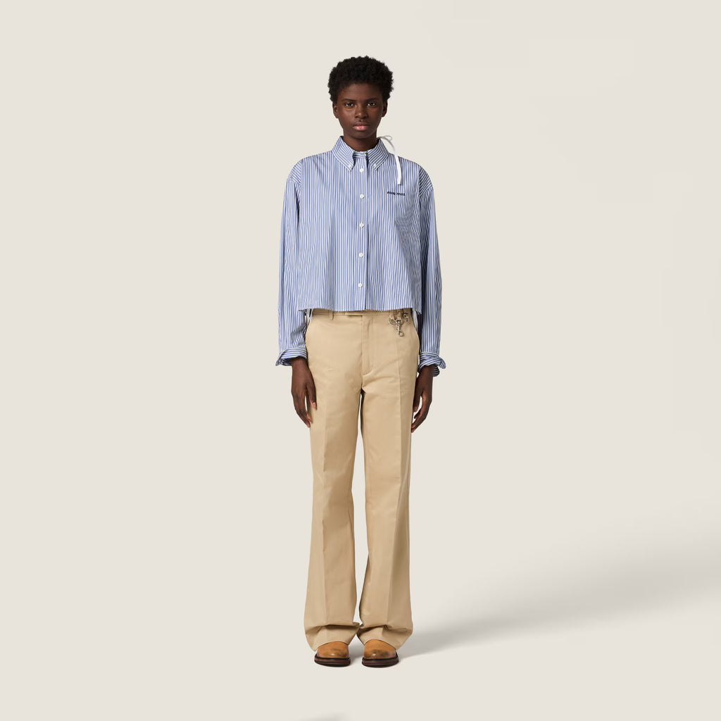 Micro pinstripe poplin shirt RUNWAY DELUXE