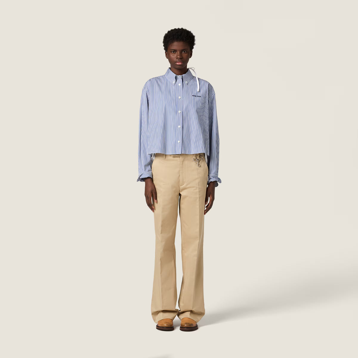 Micro pinstripe poplin shirt RUNWAY DELUXE