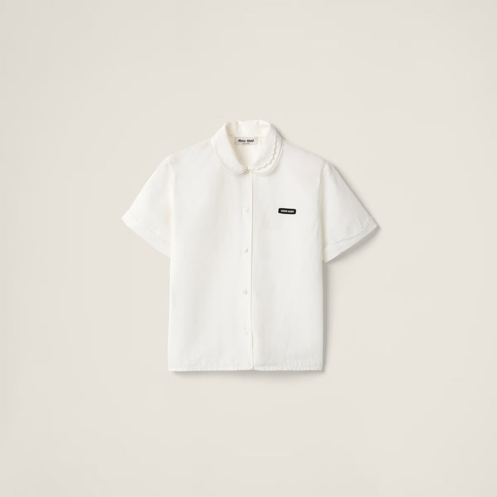 Slubbed poplin shirt RUNWAY DELUXE
