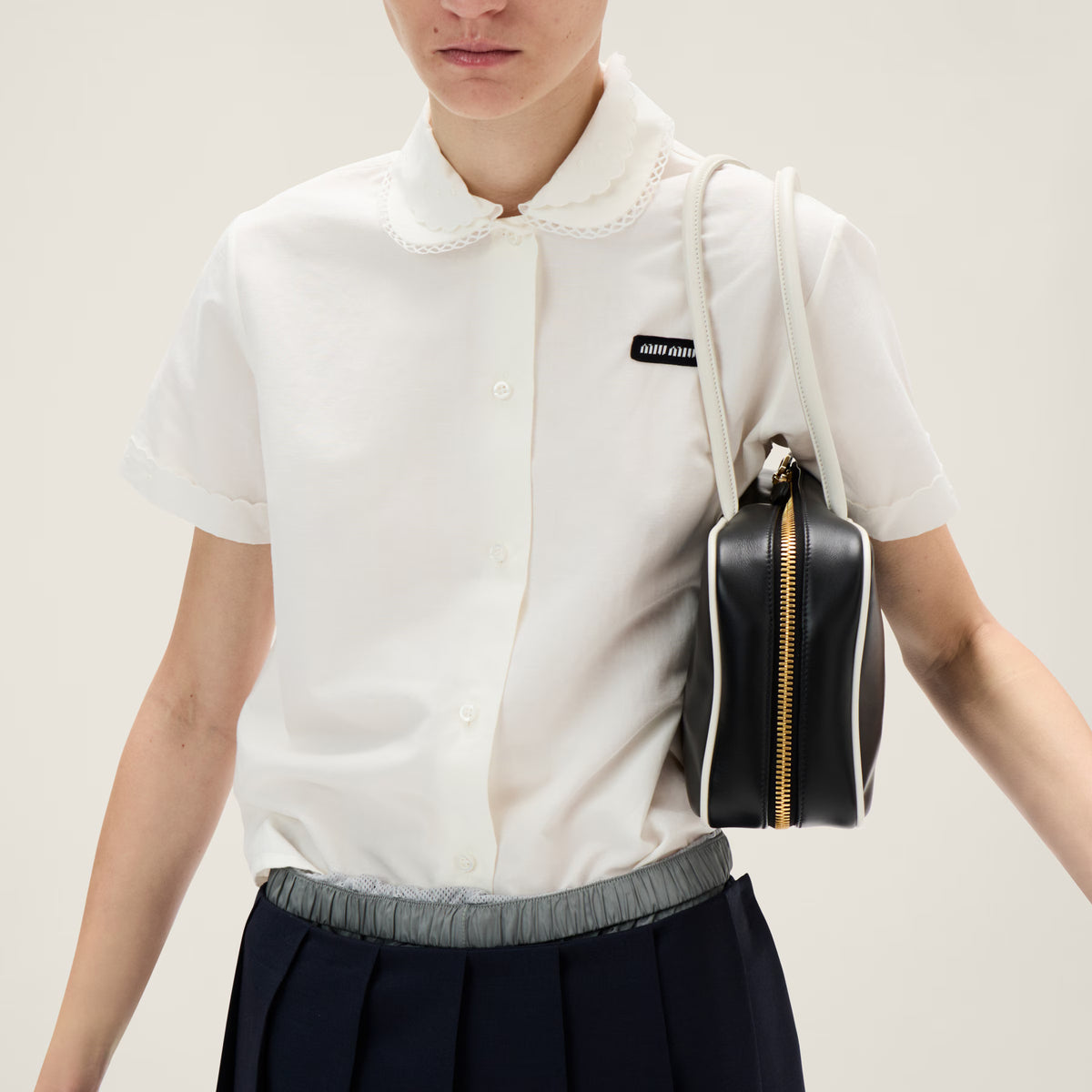 Slubbed poplin shirt RUNWAY DELUXE