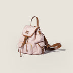 Canvas and leather backpack