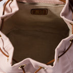 Canvas and leather backpack