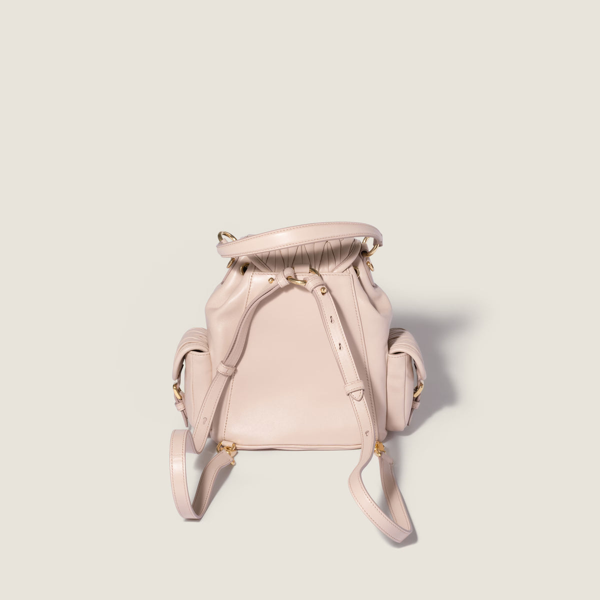 Matelassé nappa leather backpack