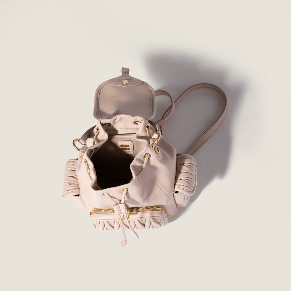 Matelassé nappa leather backpack