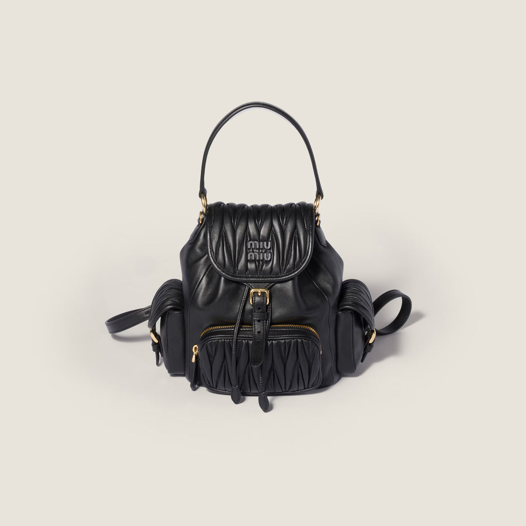 Matelassé nappa leather backpack