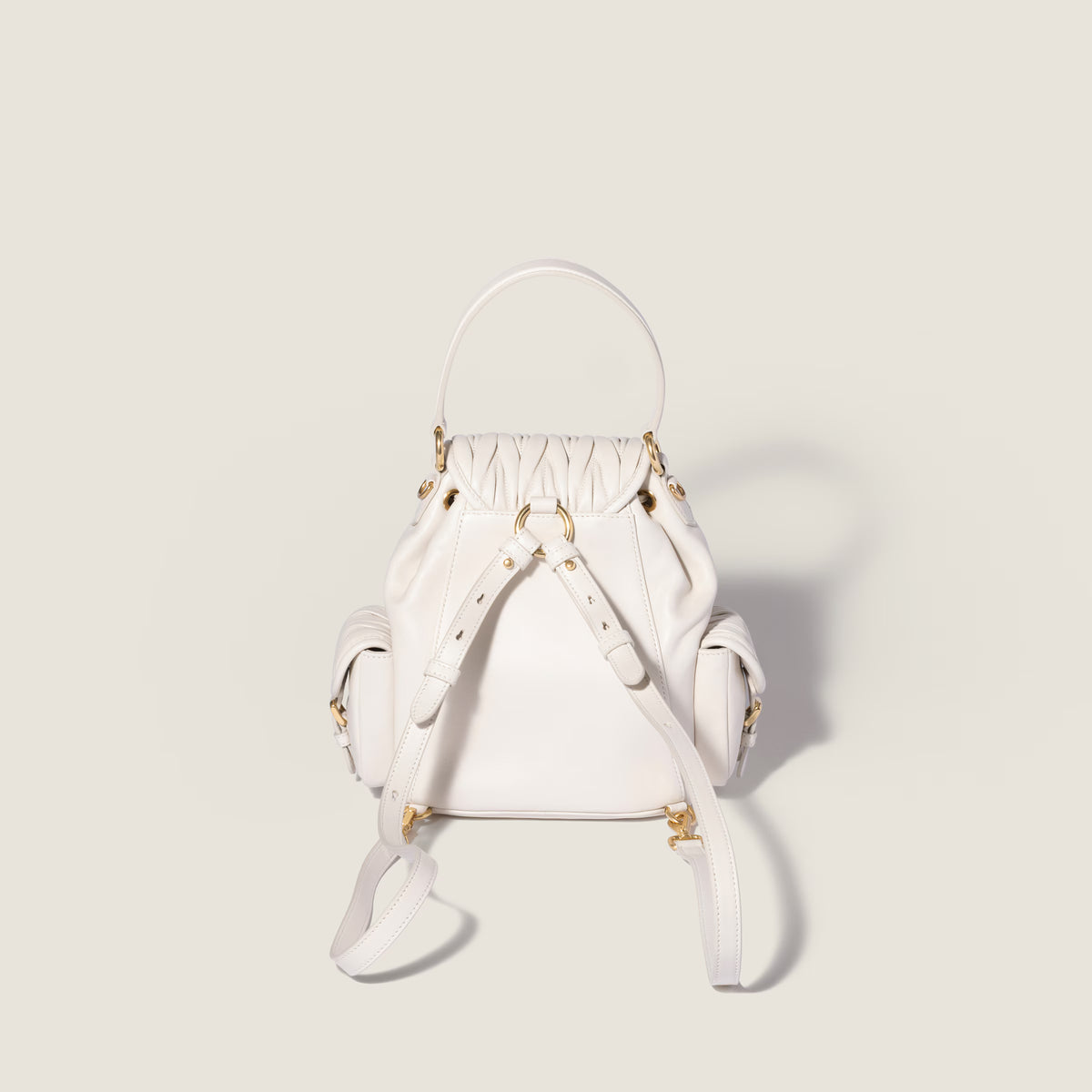 Matelassé nappa leather backpack
