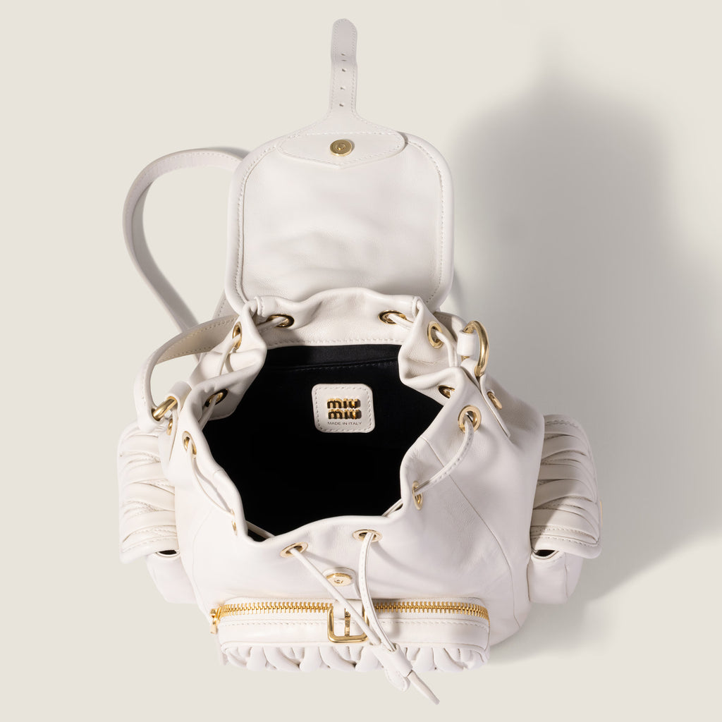 Matelassé nappa leather backpack