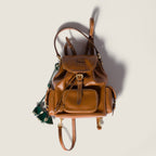 Leather backpack