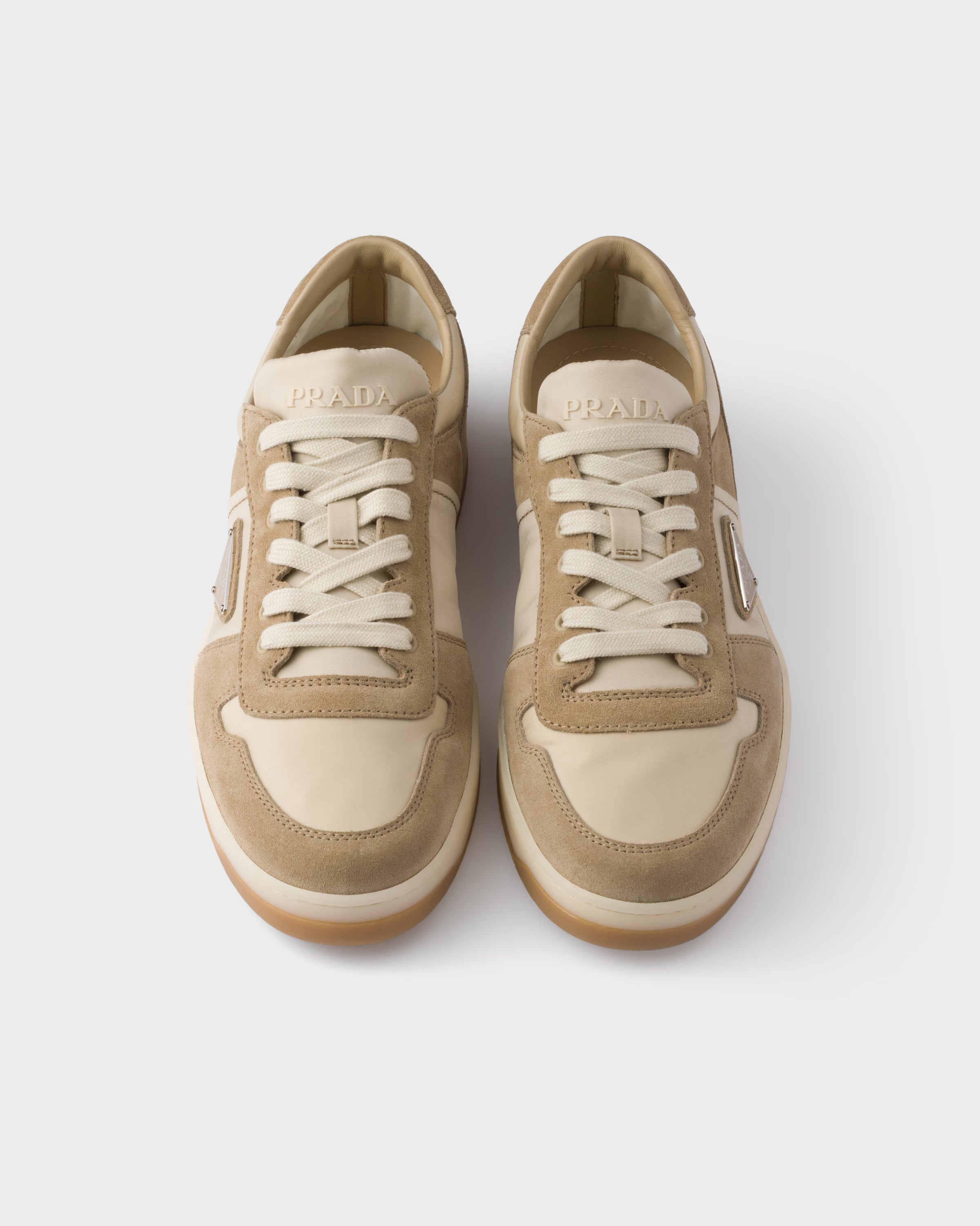 Downtown Re-Nylon and suede sneakers