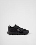 Prax 01 Re-Nylon and brushed leather sneakers