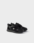Prax leather and fabric sneakers