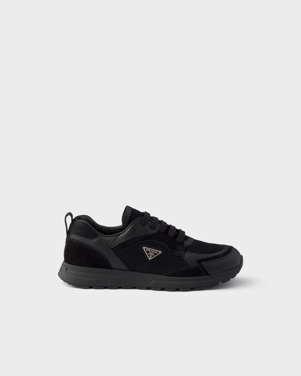 Prax leather and fabric sneakers
