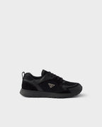 Prax leather and fabric sneakers