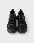 Prax leather and fabric sneakers