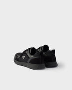 Prax leather and fabric sneakers