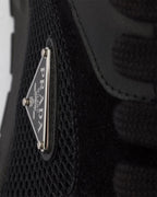 Prax leather and fabric sneakers
