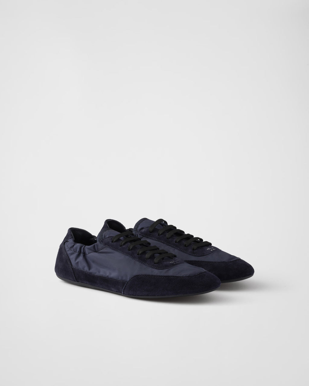 Collapse Re-Nylon and suede sneakers