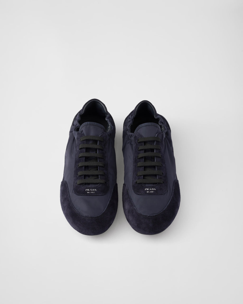 Collapse Re-Nylon and suede sneakers