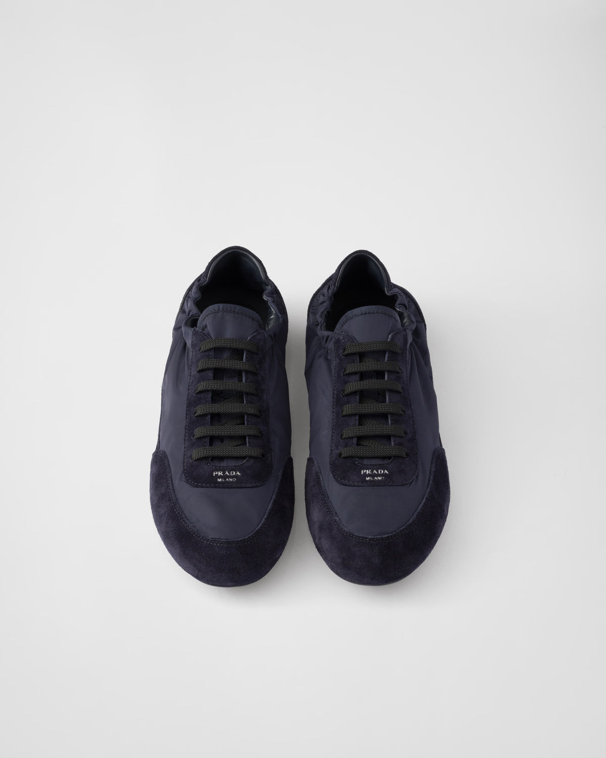 Collapse Re-Nylon and suede sneakers
