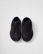 Collapse Re-Nylon and suede sneakers