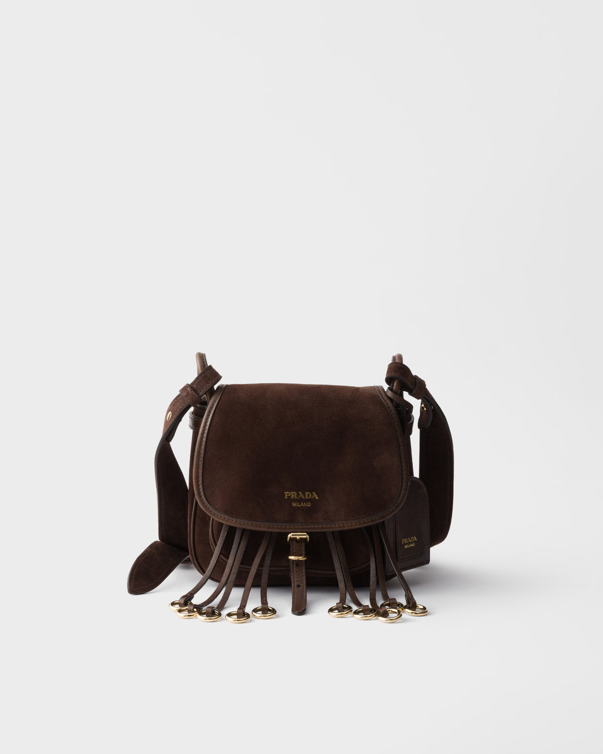 Prada Corsaire suede mini shoulder bag RUNWAY DELUXE