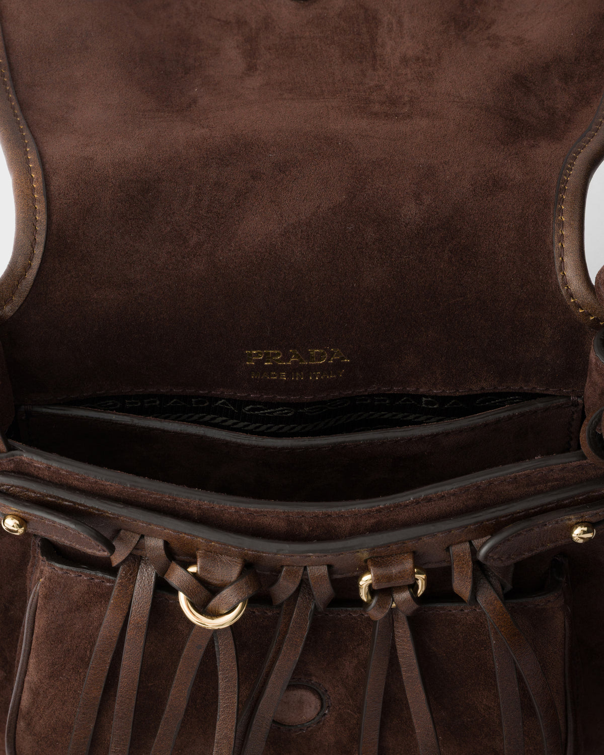 Prada Corsaire suede mini shoulder bag RUNWAY DELUXE