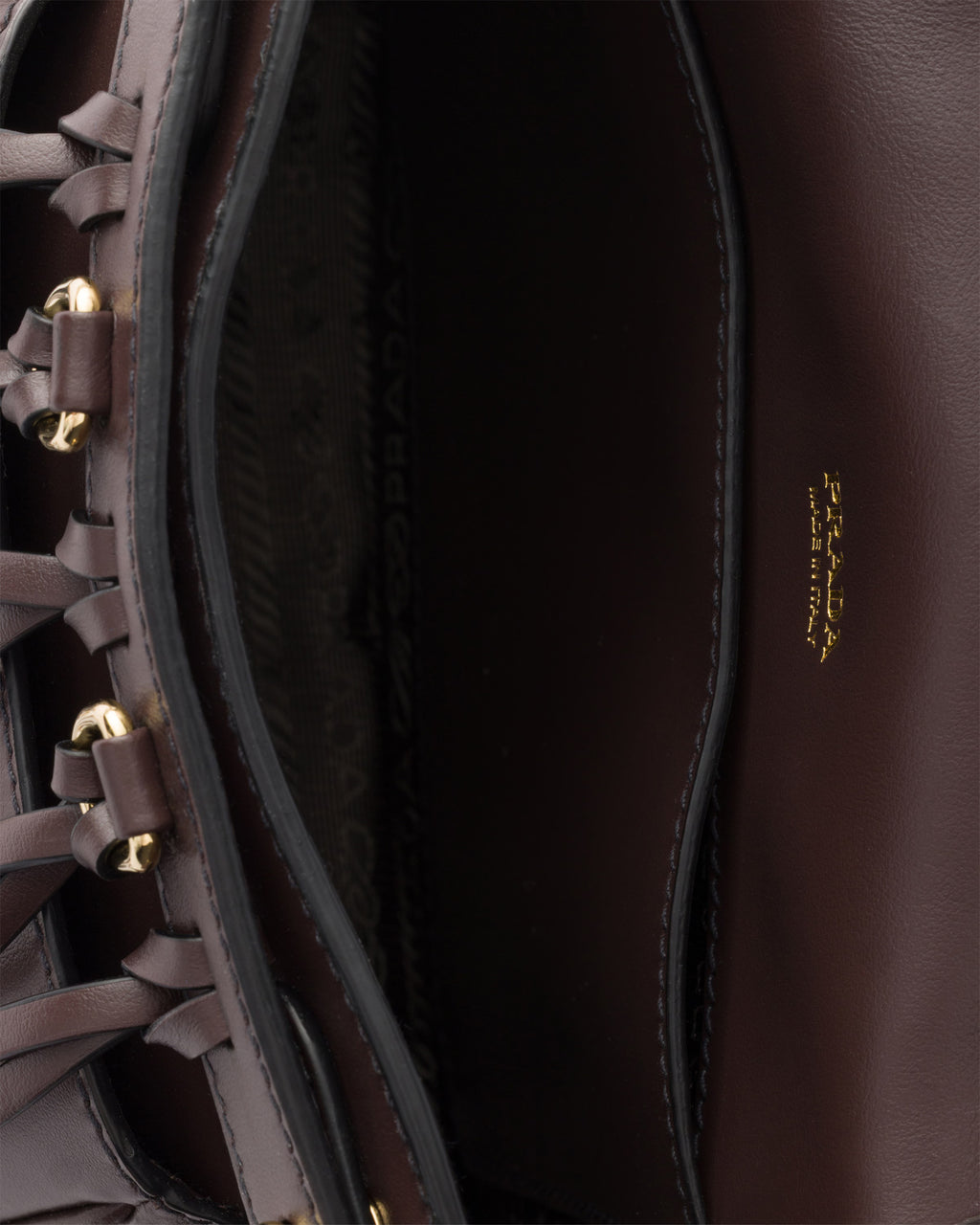 Prada Corsaire corduroy and leather mini shoulder bag RUNWAY DELUXE