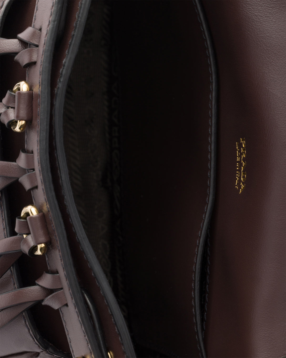 Prada Corsaire corduroy and leather mini shoulder bag RUNWAY DELUXE