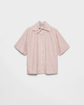 Madras fabric bowling shirt RUNWAY DELUXE