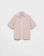 Madras fabric bowling shirt RUNWAY DELUXE