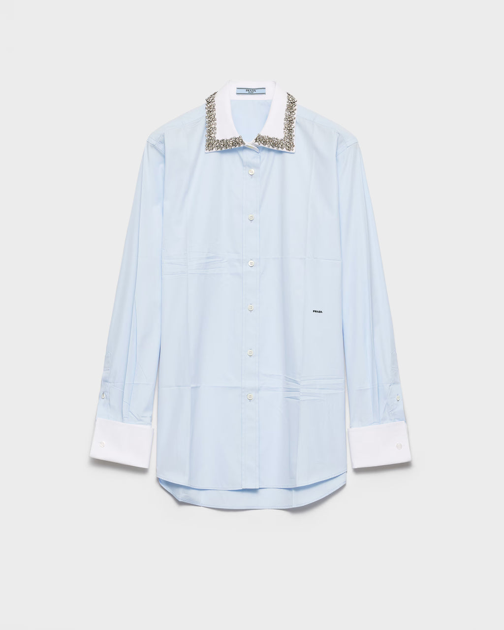 Embroidered poplin shirt RUNWAY DELUXE