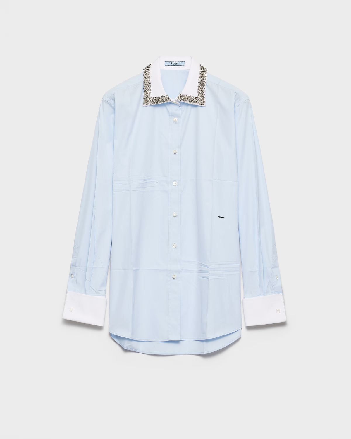 Embroidered poplin shirt RUNWAY DELUXE
