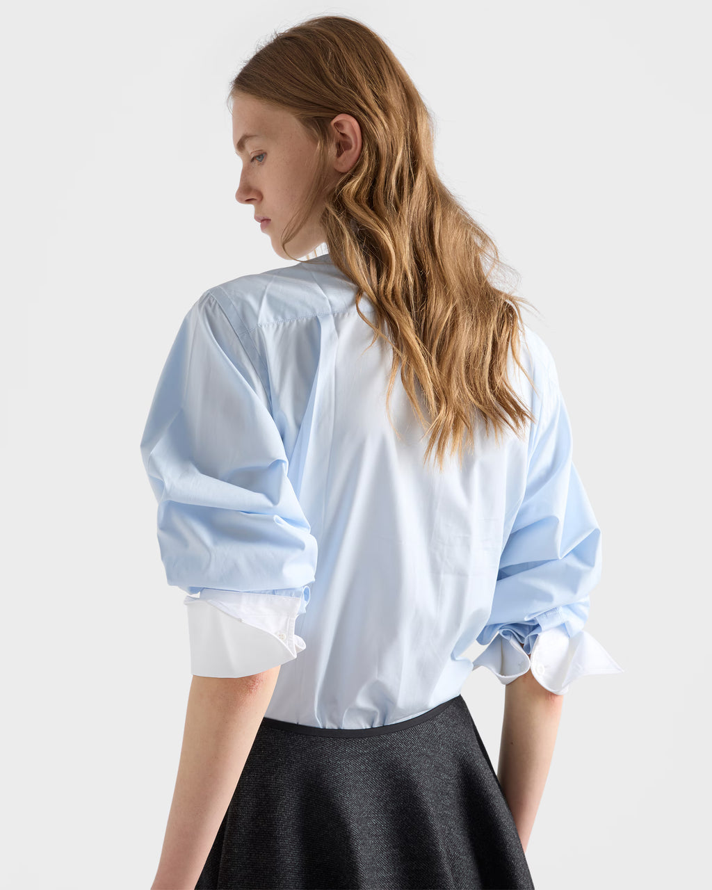Embroidered poplin shirt RUNWAY DELUXE