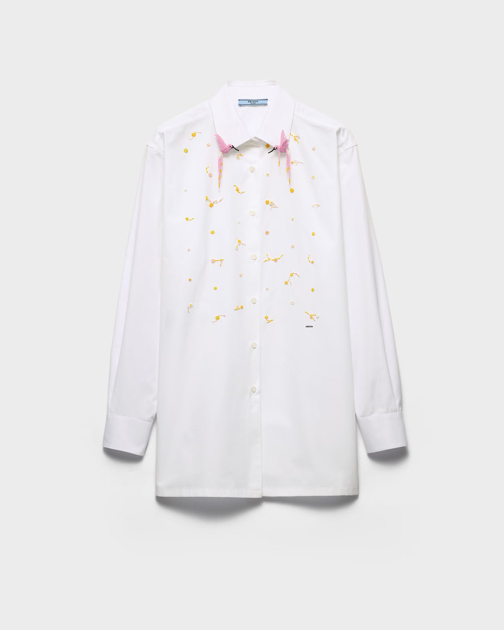 Embroidered poplin shirt RUNWAY DELUXE