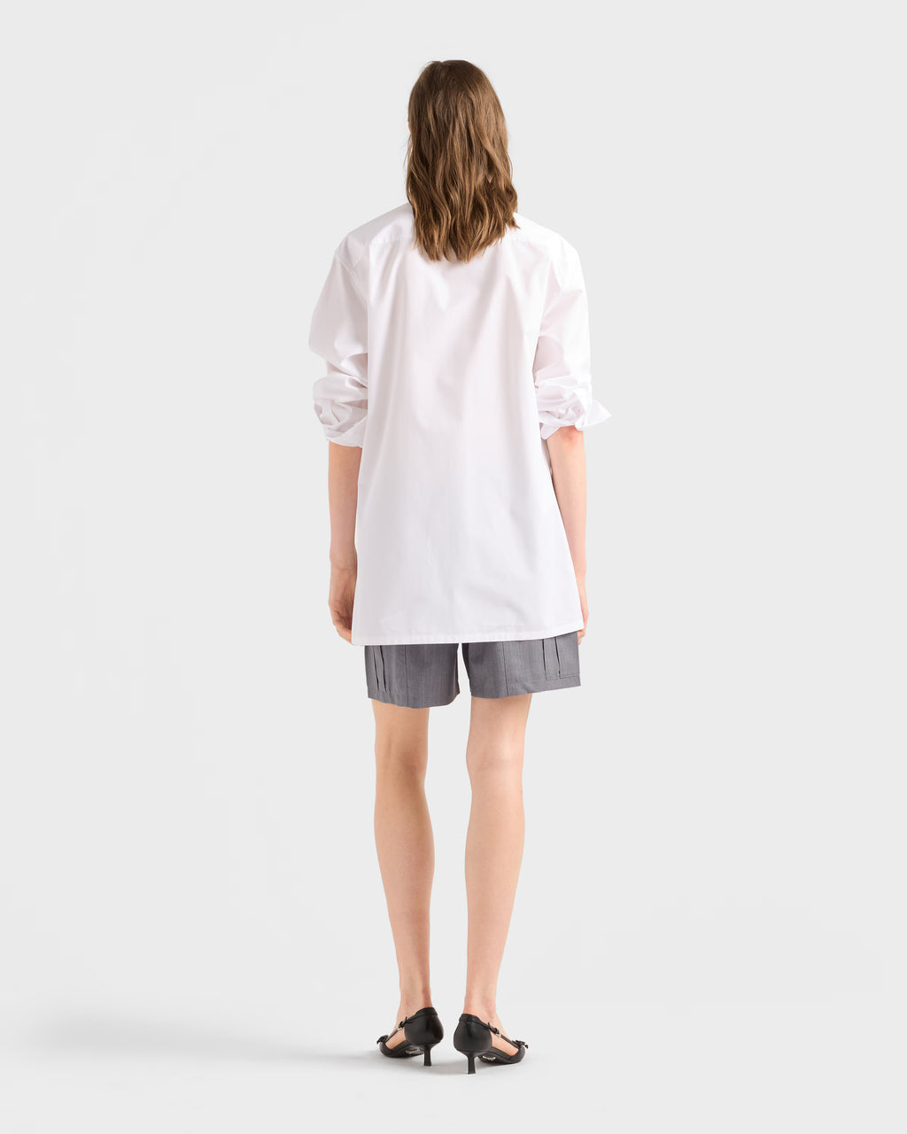 Embroidered poplin shirt RUNWAY DELUXE