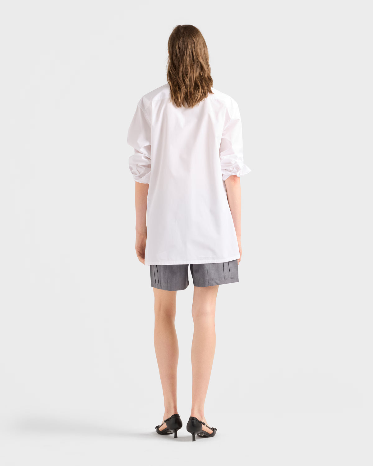 Embroidered poplin shirt RUNWAY DELUXE