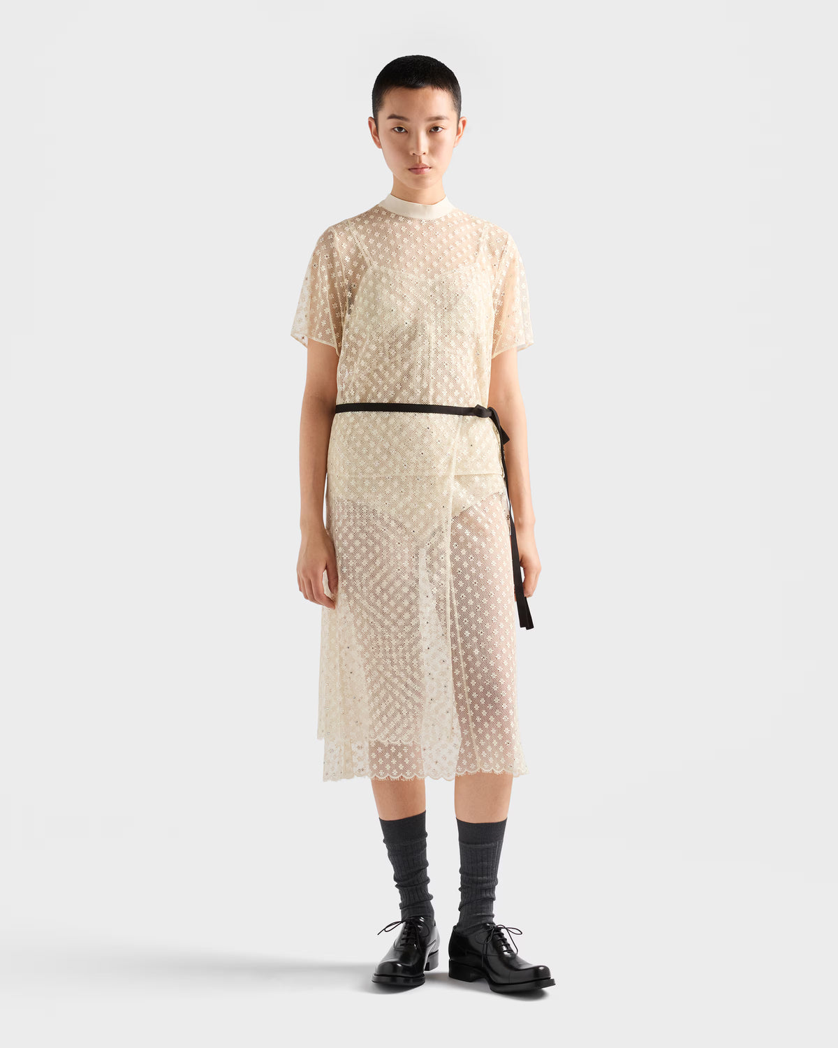 Embroidered lace top RUNWAY DELUXE