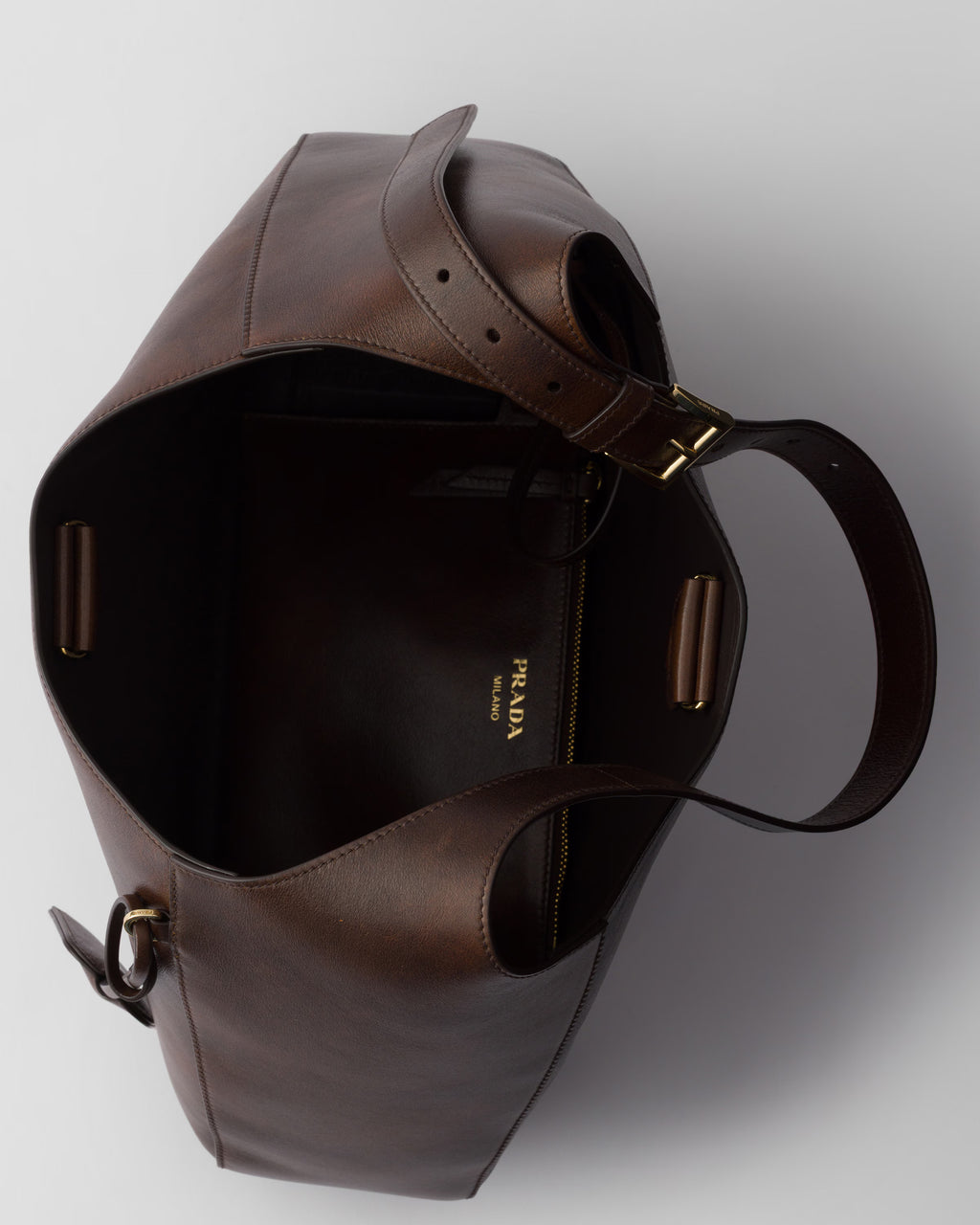Prada Boogie large leather bag RUNWAY DELUXE