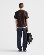 Cotton T-shirt ColorEbony/White RUNWAY DELUXE
