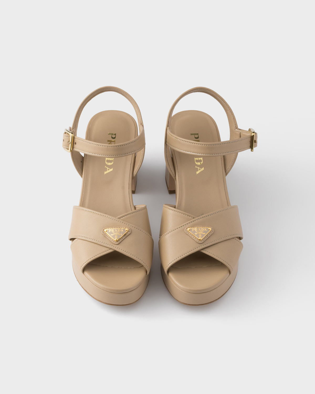 Nappa leather platform sandals RUNWAY DELUXE