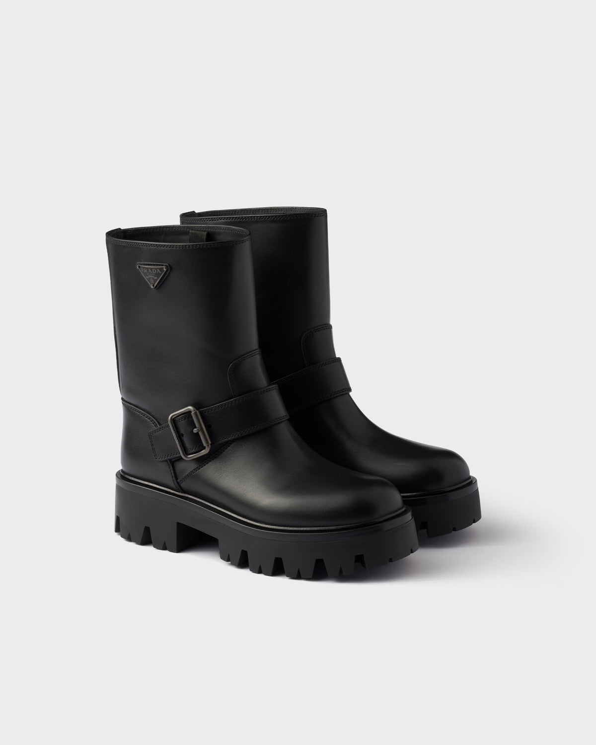 Leather booties